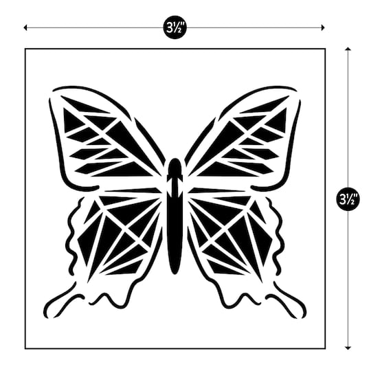 Jonathan Adler x Michaels 3.5" Butterfly Stencil